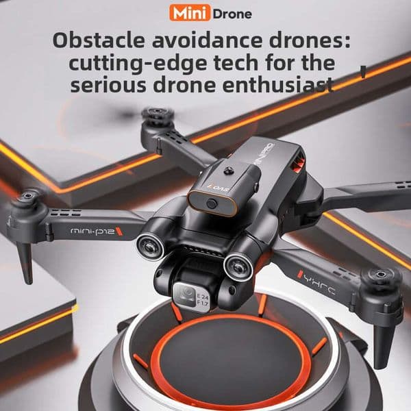 P12 Drone HD Aerial Photography Children's Toy Remote Control Airplane Quadcopter Foldable Obstacle Avoidance