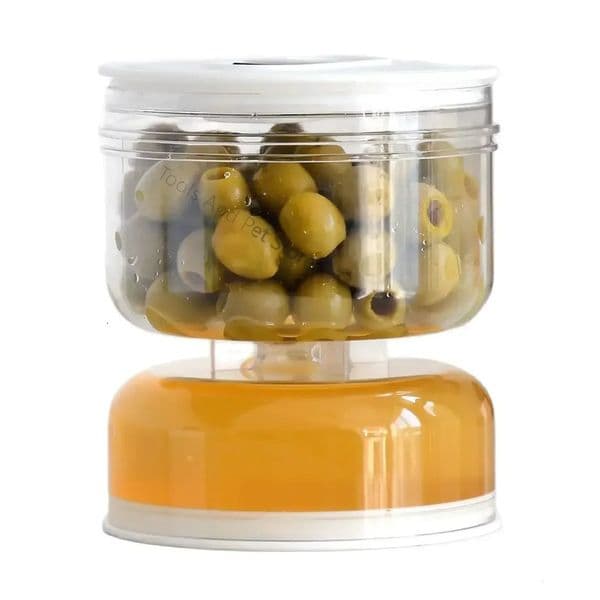 Pickles Jar Dry and Wet Dispenser Pickle and Olives Hourglass Jar Cucumber Container for Kitchen Food Juice Separator Tools 250214