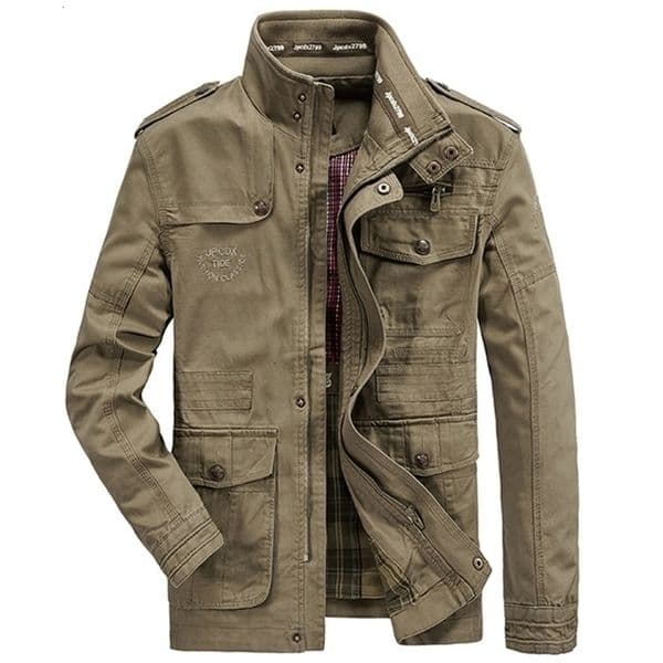 Men's Jackets Plus Size 7XL 8XL Military Jacket Men Spring Autumn Cotton Outdoor Multi-pocket Mens Jackets Casual Coat Male Chaqueta Hombre 220826