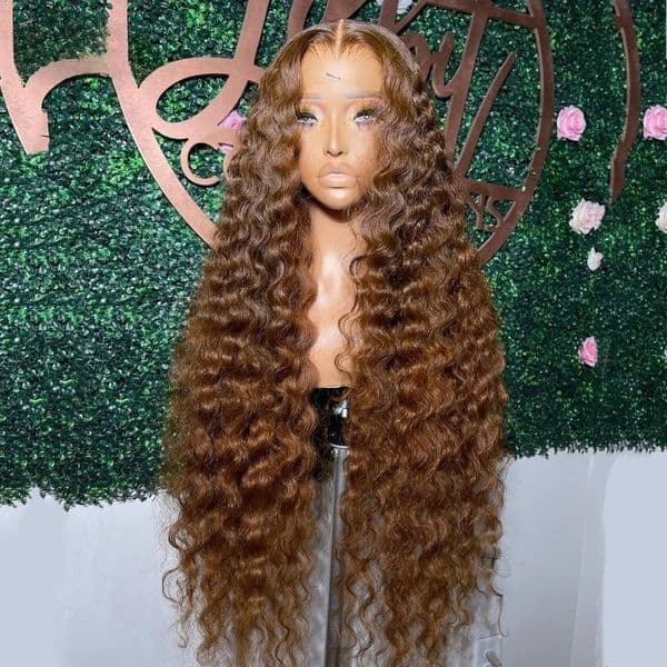 Deep Wave Wig 13x6 Hd Lace Wig 30 Inch Chocolate Brown Black 13x4 Curly Lace Front Human Hair Water Wave Brazilian Wigs For Women