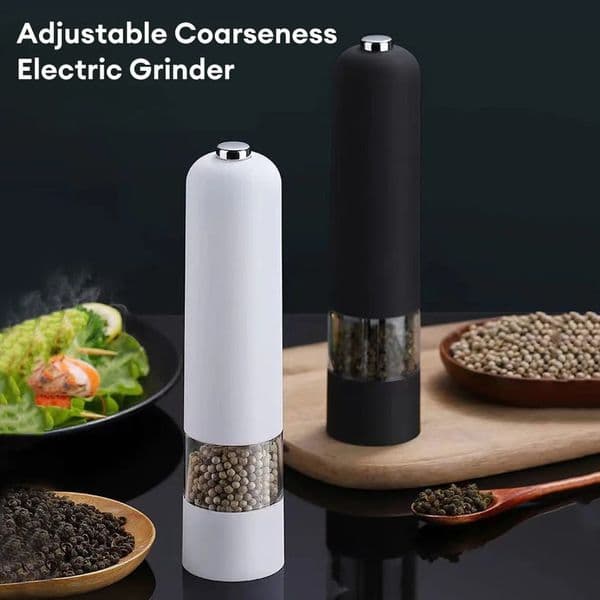 Electric Pepper and Salt Mill Grinder with LED Light Cordless Adjustable Coarseness Spice Grinder Kitchen Cooking Helping Tool 250423