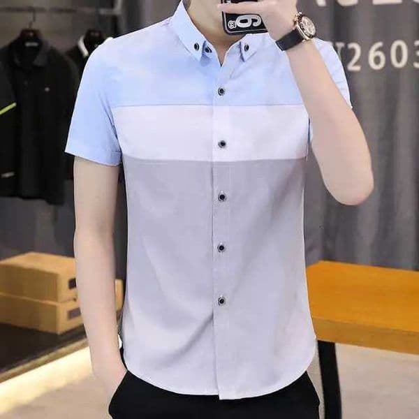 Shortsleeved Shirt for Mens Casual Korean Style Trendy Handsome Inch Slim Fit Versatile Thin 2025 New Summer Shirt Trendy X250925