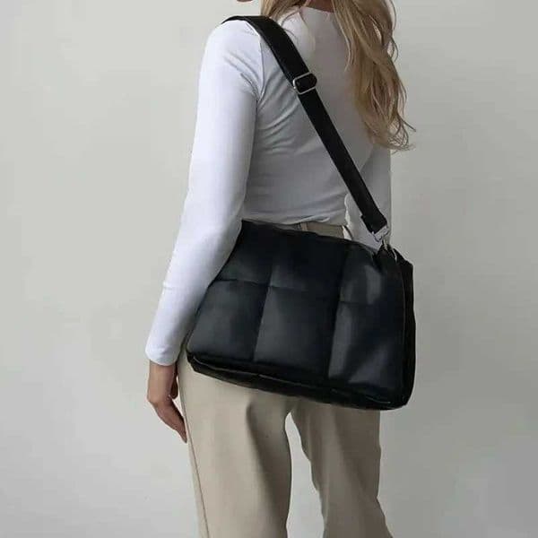 Womens Padded Shoulder Bag Luxury Soft PU Leather Crossbody Bags for Women Luxury Designer Ladies Commute Purses and Handbags Z250923