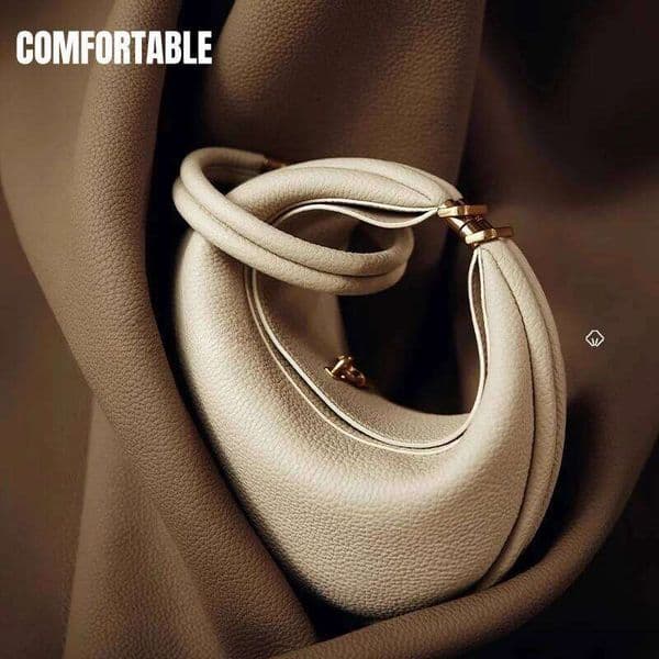 Medium Moon Bend Crescent Bag Shoulder Crossbody Women's Bags Soft Wearable Simple Peplum suotong2509