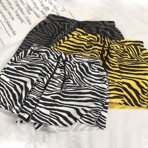 Womens Shorts Zebra Leopard Colorful Sports Casual Classic Soft Student High Waist Summer Baggy Breeches for Women 230601BJ