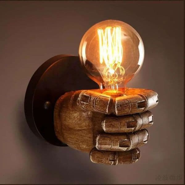 Vintage resin handmade model wall lamp creative retro iron art decorative for restaurant research 240810