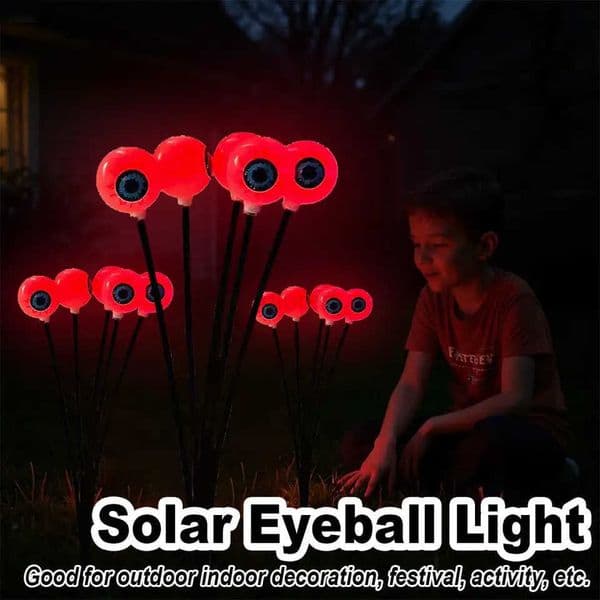 Halloween Solar Scary Eyeball Led Light Yard Lights Swaying Garden Powered Firefly Decorations Waterproof Decor Party Decoration Z250925