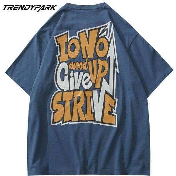 Men's T-shirt Big Letters Print Summer Short Sleeve Hip Hop Oversize Cotton Casual Harajuku Streetwear Top Tshirts Clothing 210601