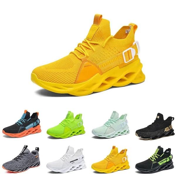 Fashion Mens Casual shoes leather British style black white brown green yellow red outdoor comfortable breathable Chaussures Zapatos schuhe trainers 1123