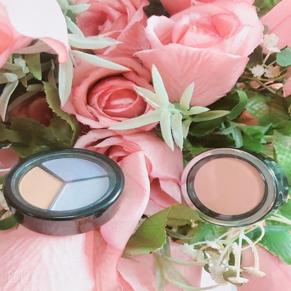 YL-004 Powder Compact Case Round Transparent Window Blush Box with Hollowed Out Sealed Bottom Two Types Direct