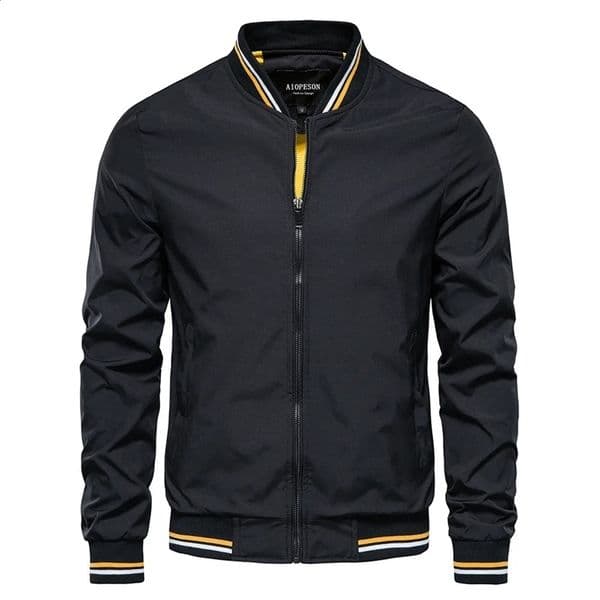 Mens clothing Solid Color Bomber Jacket Men Casual Slim Fit Baseball Mens Jackets Autumn Fashion High Quality Jackets for 240911