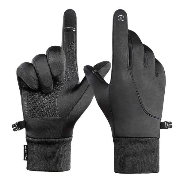 Mens and womens winter gloves windproof thickened non slip warm knit fabric suitable for outdoor cycling driving and mo Z250925