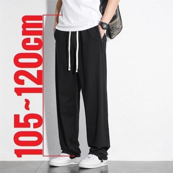 Tall Clothes Mens Pants Long Length Summer Trouser Male Ice Silk Sport Inseam 36 190 Cm 120 115 Leg 110 120cm 115cm 105 250407bjbj