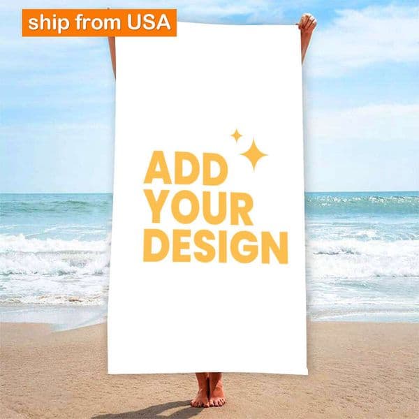 DHgatepod Adult Beach Towel - Ultra Soft Microfiber 52"x32" Quick Dry Bath Towel | Custom Printed | Perfect for Pool, Travel & Gifts