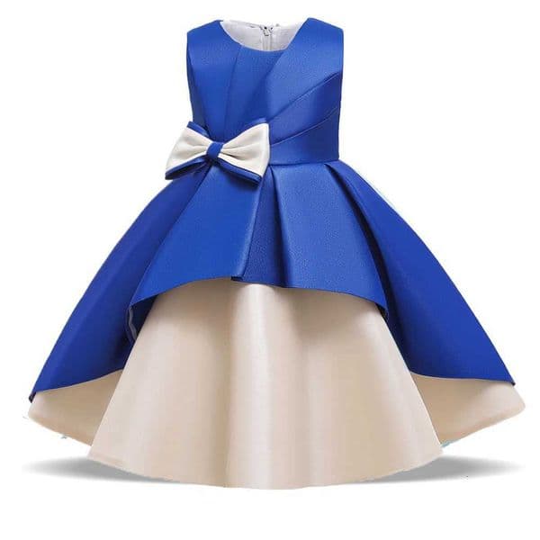 Elegant Bow Wedding Girls Dress Prom Kid Party Princess Dresses For Girl Bridesmaid Red Christmas Evening New Year Dress Vestido Z250926