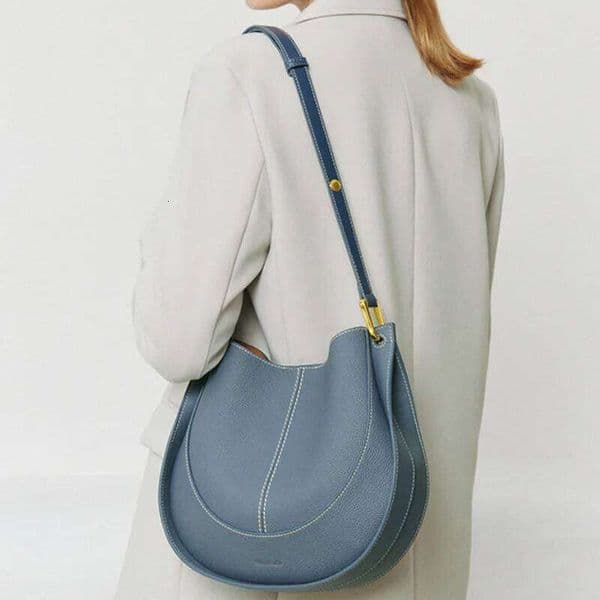 Head Layer Cowhide Crossbody Niche Light Shoulder Saddle Leather Bags Women's Soft Hundred Suotong2509