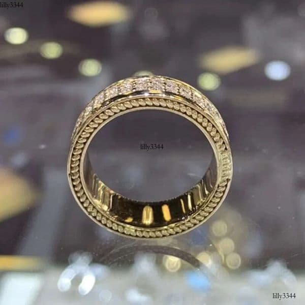 Choucong Brand Jewelry Wedding Rings Sterling Sier Gold Fill Pave White Sapphire CZ Dia Party Circle Women Engagement Band Ring for Lover Gift aaa