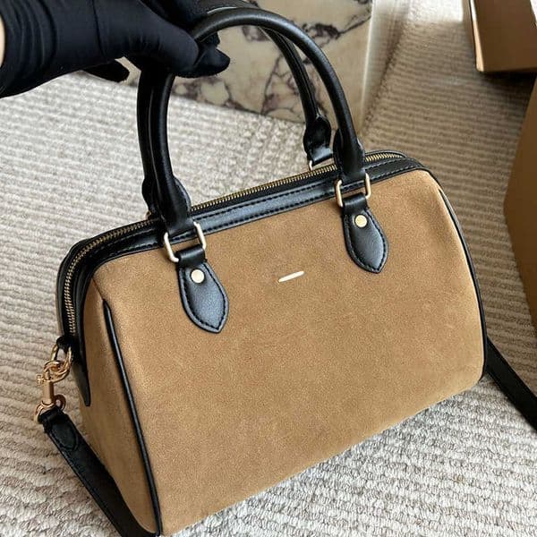 Autumn Winter Bag Designer Suede Women Handbags Luxury Shoulder Crossbody Bucket Bags Woman High Quality Handle Boston Lady Purses 250926