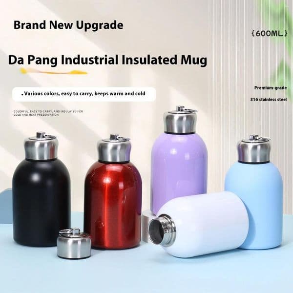 Water Bottles Brand- High-value Large-sized Ding Cup 304 Stainless Steel Vacuum Insulated Portable Car Ring