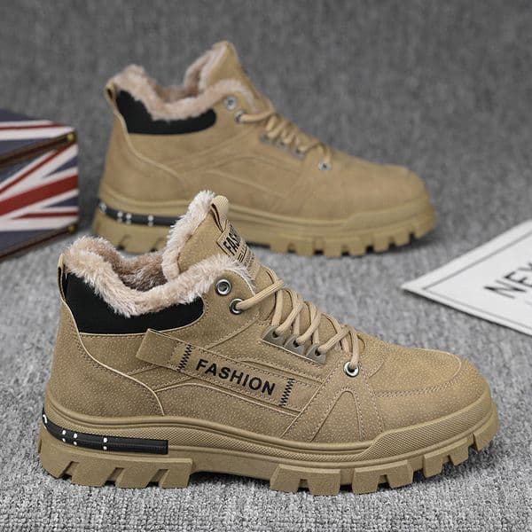 Men's Free shipping Autumn Hot 2025 Snow luxury shoes Boots - Fleece-Lined Thick-Soled, Plus Size Stylish Comfortable FleeceLined ThickSoled