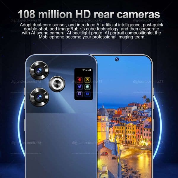 S25Ultra smartphone 16GB+1TB cell phone Unlocked Touch Play Screen Android Smart 13 System Androi Camera Phone HD Display Face 7.3inch