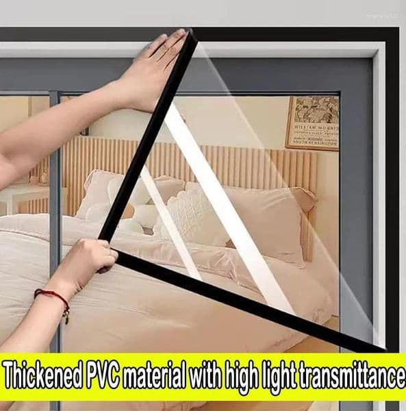 Curtain Warm Film In Winter Window Heat Insulation Self-Adhesive Mucosa Protective Energy Transparent Soft Glass For .