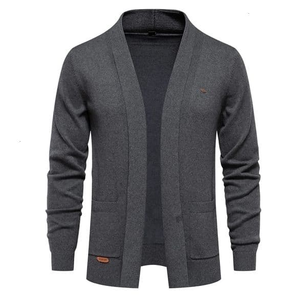 Winter Cotton Cardigan for Men Quality Mens Sweater Fashion Turn Down Collar Knitted Sweaters for Men 250116bjbj