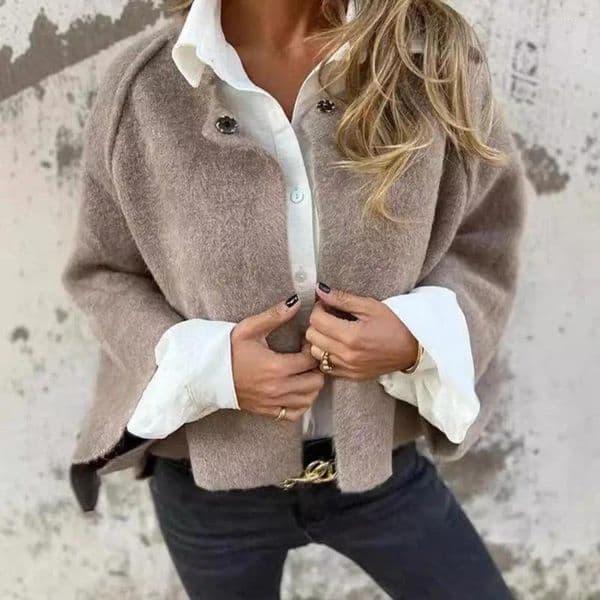 Women's Jackets Loose-fitting Women Jacket Cozy Winter Fleece Cardigan With Windproof Technology Stylish Outdoor Coat For Maximum Heat