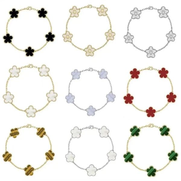 Designer Bracelets High Quality Agate Charm Bracelets Fashionable Luxury Jewelry for Women and Men - Classic Luxury Wedding & Party Accessories