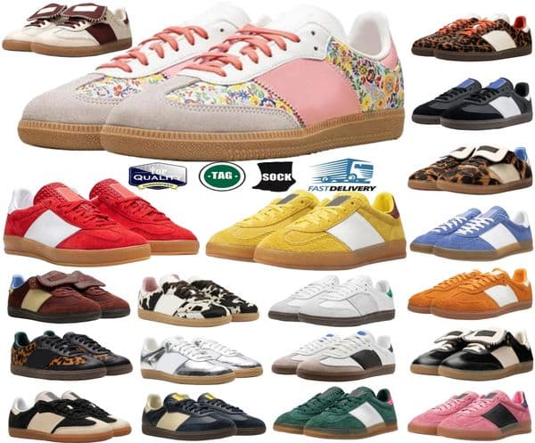 Designer Shoes Men And Women Sneakers Navy Silver Pink Red Green Brown Blue White Core Black Pony Leopard Shoe Sports Trainers Sneakers 36-45
