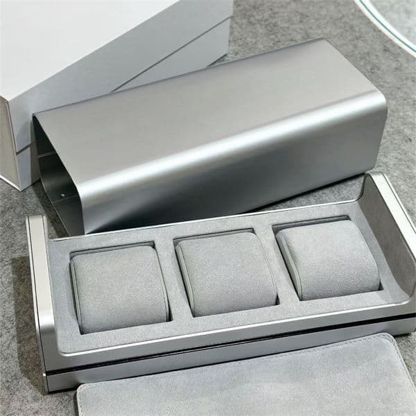 Watch Cases Aluminium Designer Pocket Purse Unisex Credit ID Card Holder Luxury Coin Wallet Portable Wallets Fashion Letter Design Bag Box