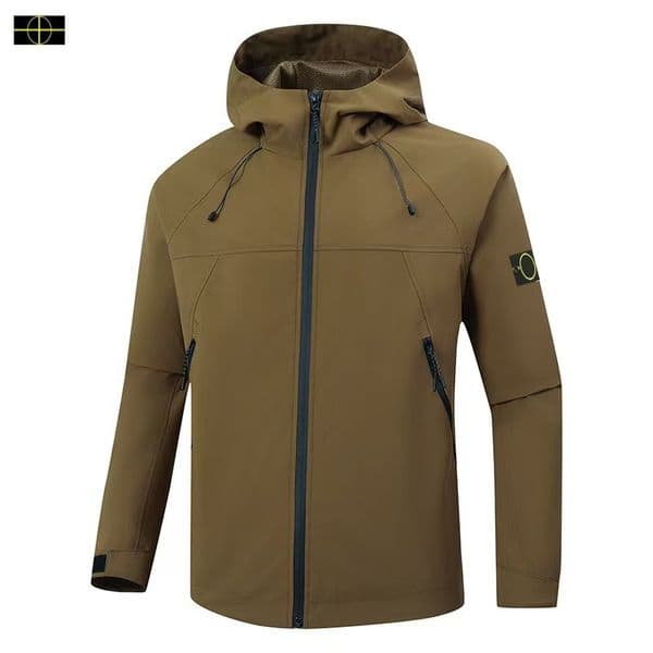 Designer men's jacket for spring and autumn, stones casual and fashionable hooded women's jacket for sports and assault, islands casual zipper jacket for men's jacket -27