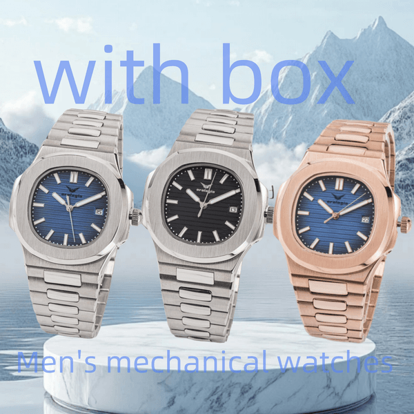 automatic movement of men's watches stainless steel comfortable strap apphire waterproof 2813 movement