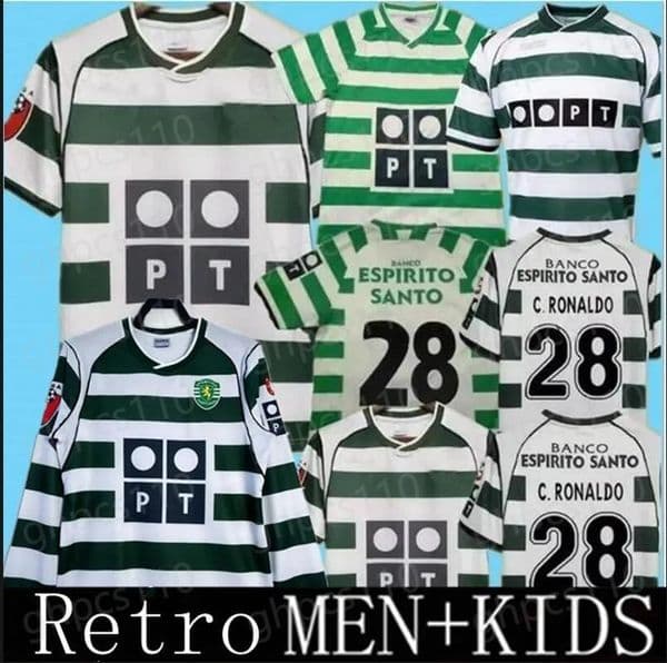 01 02 03 04 Lisboa retro soccer jerseys ronaldo Marius Niculae Joao Pinto 2001 2002 2003 2004 Lisbon C.RONALDO Classic Vintage football shirts tops Long sleeves