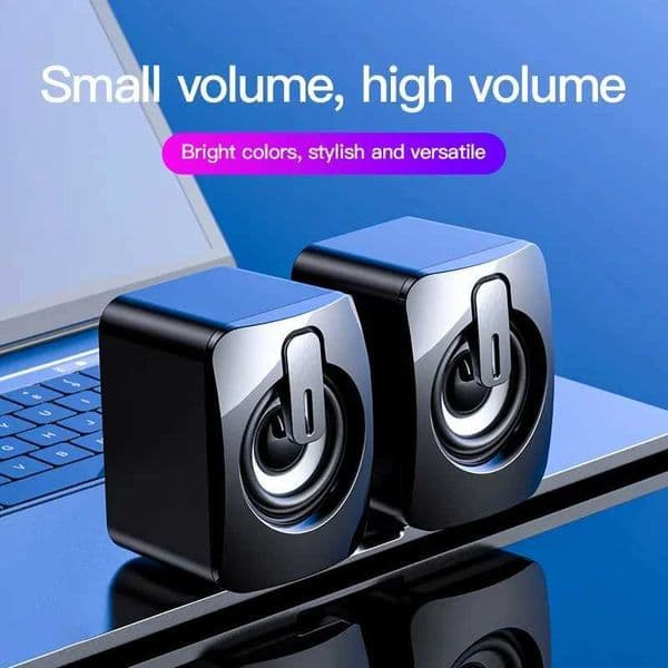 Computer Speakers PC Sound Box HIFI Stereo Microphone USB Wired Caixa De Som with LED Light For Desktop Computer PC Laptops Q260423