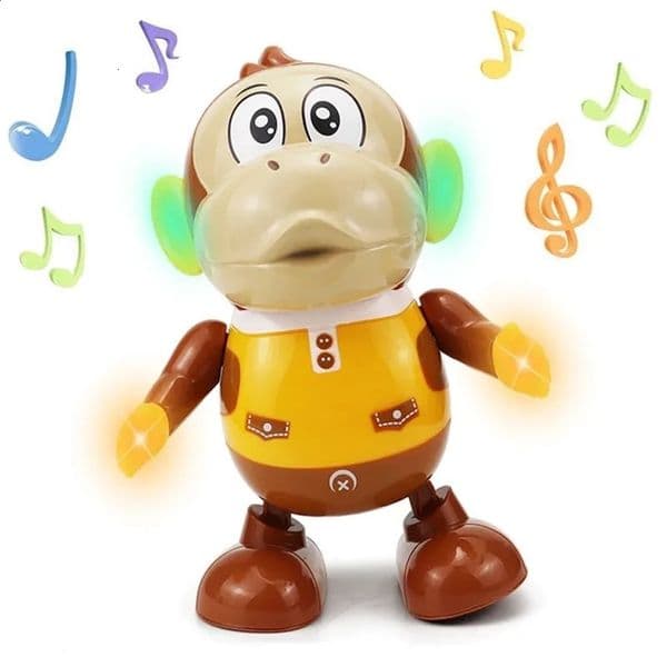 Kids Interactive Dancing Monkey Toy With Light And Music Can Walk Funny Swing Animal Doll Electric Toy Baby Toddler Gift 250114bj