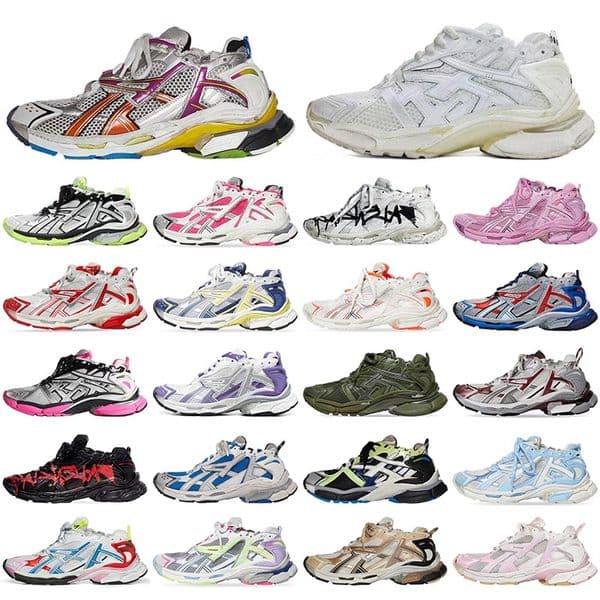 Designer Runner 7.0 Triple S Super Running Shoes Retro Tess Gomma Platform Transmit sense black white pink blue jogging hiking Trainers sneakers 36-46