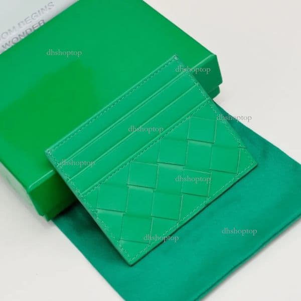 High quality Designer Purse Intrecciato Weave Womens Men Wallet Cardholder Leather Id Card Mini Wallets Passport Pocket Coin Pouch Key Holde