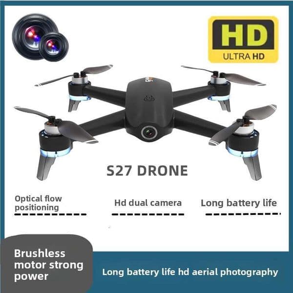 S27 Drone Brushless Optical Flow Quadcopter HD Aerial Photography Remote Control Aircraft