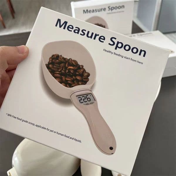 Cat food and dog food weighing spoon pet food electronic weighing and measuring spoon cat and dog pet supplies 800g/1g