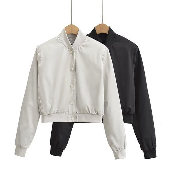 Womens Jackets Autumn Bomber Solid Long Sleeve Racing Women Fashion Pocket Coats Female Casual Vintage Outerwear Tops 230818
