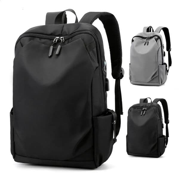 Men School Backpack Waterproof Nylon Backpacks USB Charging Laptop Backbags Large Capacity Rucksack for Books Outdoor Travel 240919Z