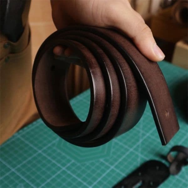 38CM Without Buckle Top Quality Pure Solid Cowhide Leather Belts for Men Cow Strap Vintage Width Lumbar Belt Man DIY 241023