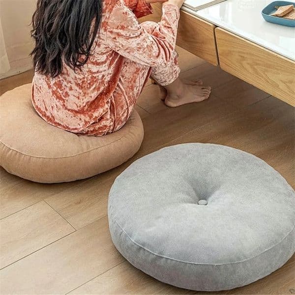 Inyahome Large Floor Cushions Round Seating Pillow for Adults Kids Tufted Thick Meditation Cushion for Yoga Living Room Tatami 250226bj
