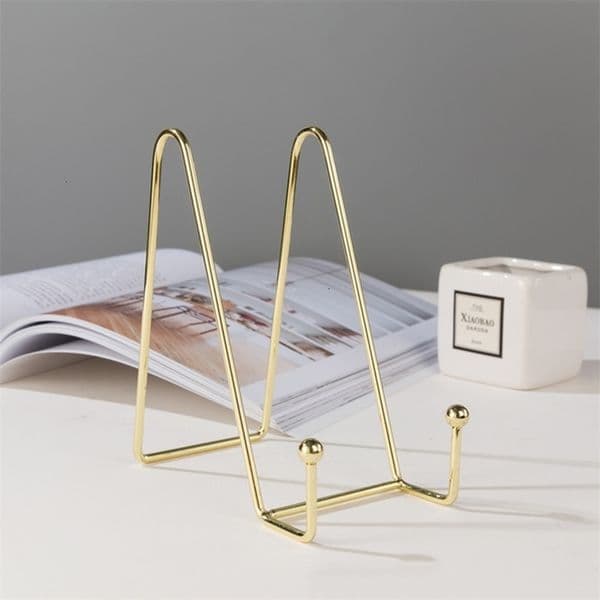 Bathroom Shelves Rose gold frame bookshelf decorative board art display shelf