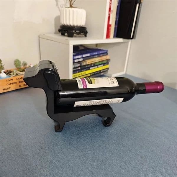 Creative Liquor Display Stand For Home Wine Holders Wine Rack Dachshund Wine Bottle Holder Funny Countertop Wine Rack Decorative 250310