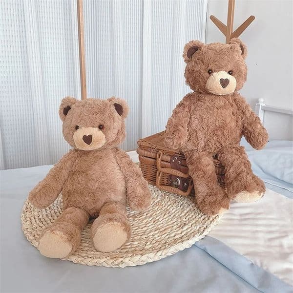 Cute Curly love Teddy Bear Plush Toy Hug Bear Dolls Children Birthday Gift Pillow Teddy bear Home Living Room Bedroom Decoration 250609