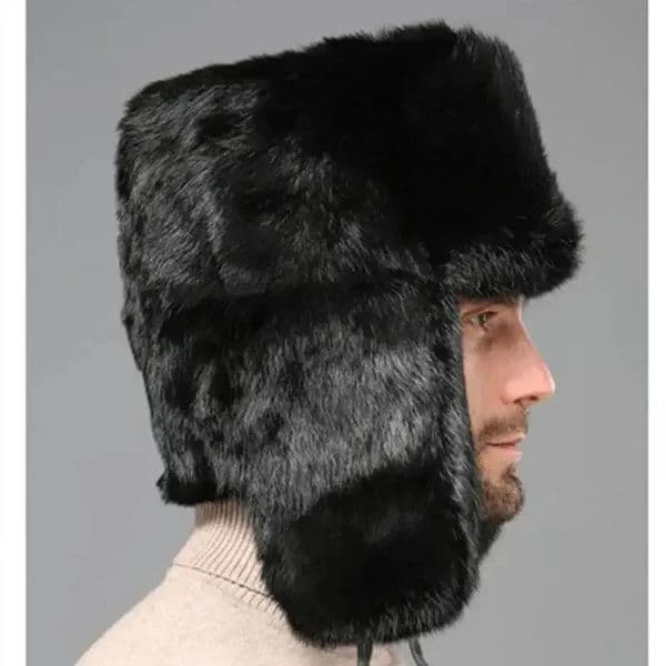 Ushanka Ski Hat Winter Russian Warm Ear Protectors Faux Fur Trapper Hats Men Cap Plush Aviation Bomber Hat 250928