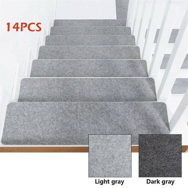 Carpet 14Pcs Set Stair Tread Mats Self adhesive Floor Mat Door Step Staircase Non Slip Pad Protection Cover Pads Home Decor 230710