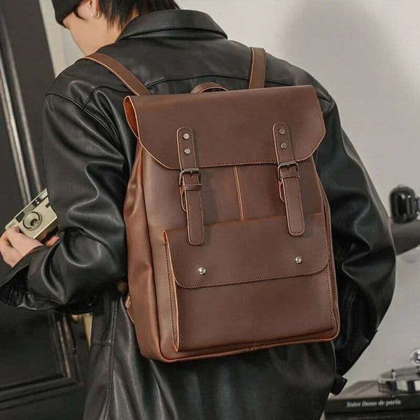 Retro Design Men Vintage Fashion School High Capacity Travel Backpacks Laptop Bag Couple Backpack Daypack